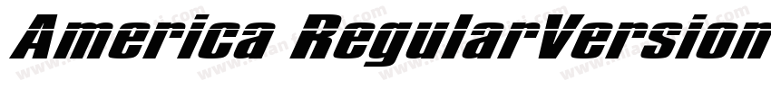 America RegularVersion 1000PS 001字体转换